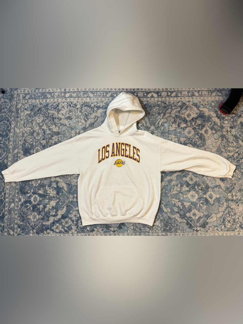 Vintage Los Angeles Lakers White Hoodie